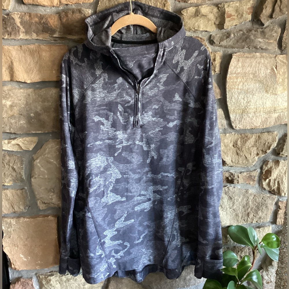 Lululemon Warm Stabilizer 1/2 Zip Pullover Hoodie Size 8